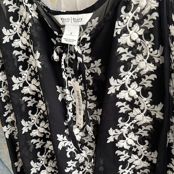 NWT White House Black Market Silk Sheer Tank Top - Picture 2 of 9